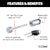 CURT 23522 Coupler Lock (1/4 Pin, 2-1/2 Latch Span, Barbell, Chrome)