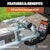 CURT 23522 Coupler Lock (1/4 Pin, 2-1/2 Latch Span, Barbell, Chrome)
