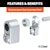 CURT 23562 Spare Tire Lock (Chrome)