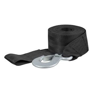 CURT 29452 23' Winch Strap with Snap Hook (4,800 lbs.)