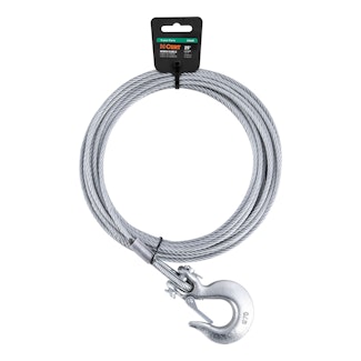 CURT 29460 25' Winch Cable with Snap Hook (4,200 lbs.)