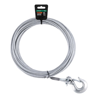 CURT 29461 50' Winch Cable with Snap Hook (5,600 lbs.)