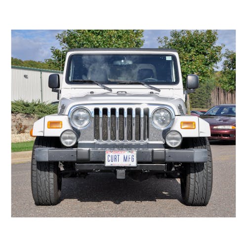 CURT 31028 2 Front Receiver Hitch, Select Jeep Wrangler TJ (Drilling  Required)