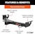 CURT 31048 2 Front Receiver Hitch, Select Jeep Grand Cherokee