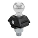 CURT 40047 RockerBall 2 Cushion Hitch Trailer Ball (1 Shank, 7,500 lbs.)
