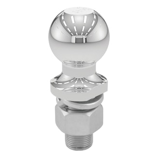 CURT 40070 2 Trailer Ball (1 x 2-1/8 Shank, 7,500 lbs., Chrome, Packaged)