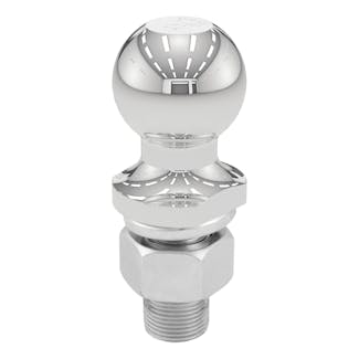 CURT 40162 1-7/8 Trailer Ball (1 x 2-1/8 Shank, 3,500 lbs., Chrome, Packaged)