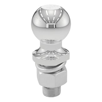 CURT 40166 2 Trailer Ball (1 x 2-1/8 Shank, 6,000 lbs., Chrome, Packaged)