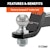 CURT 45036 Loaded Ball Mount with 2 Ball (2 Shank, 7,500 lbs., 2 Drop)