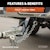 CURT 45112 Class 3 Ball Mount (2 Shank, 5,000 lbs., 10 Drop, 14 Long)