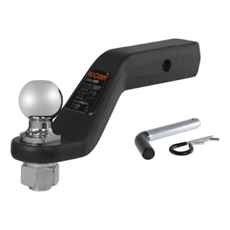 CURT 45332 Loaded Forged Ball Mount with 2-5/16 Ball (2 Shank, 15,000 lbs., 4 Drop)