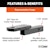 CURT 45521 Class 2 Ball Mount (1-1/4 Shank, 3,500 lbs., 3-1/4 Drop, 7-1/4 Long)