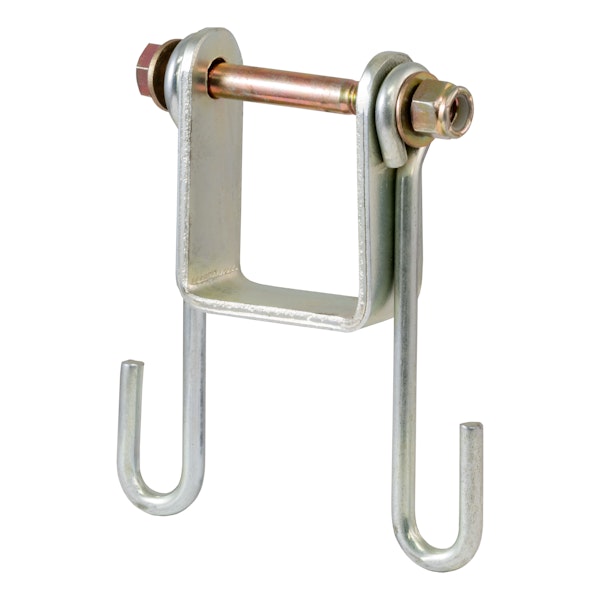 CURT 45806 Trailer Safety Chain Holder Bracket (2 Shank)