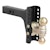 CURT 45900 Adjustable Channel Mount with Dual Ball (2 Shank, 14,000 lbs., 6 Drop)