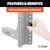 CURT 45900 Adjustable Channel Mount with Dual Ball (2 Shank, 14,000 lbs., 6 Drop)