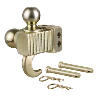 CURT 45924 Replacement Hook & Step Dual-Ball for Adjustable Channel Mount (Fits 45904)