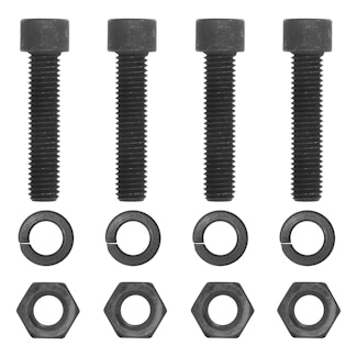 CURT 48334 Pintle Mount Hardware Kit (1/2, Grade 8, Black)
