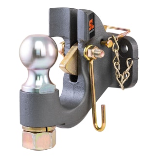 CURT 48410 SecureLatch Ball & Pintle Hitch (2-5/16 Ball, 20,000 lbs.)