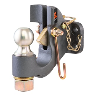 CURT 48411 SecureLatch Ball & Pintle Hitch (2 Ball, 20,000 lbs.)