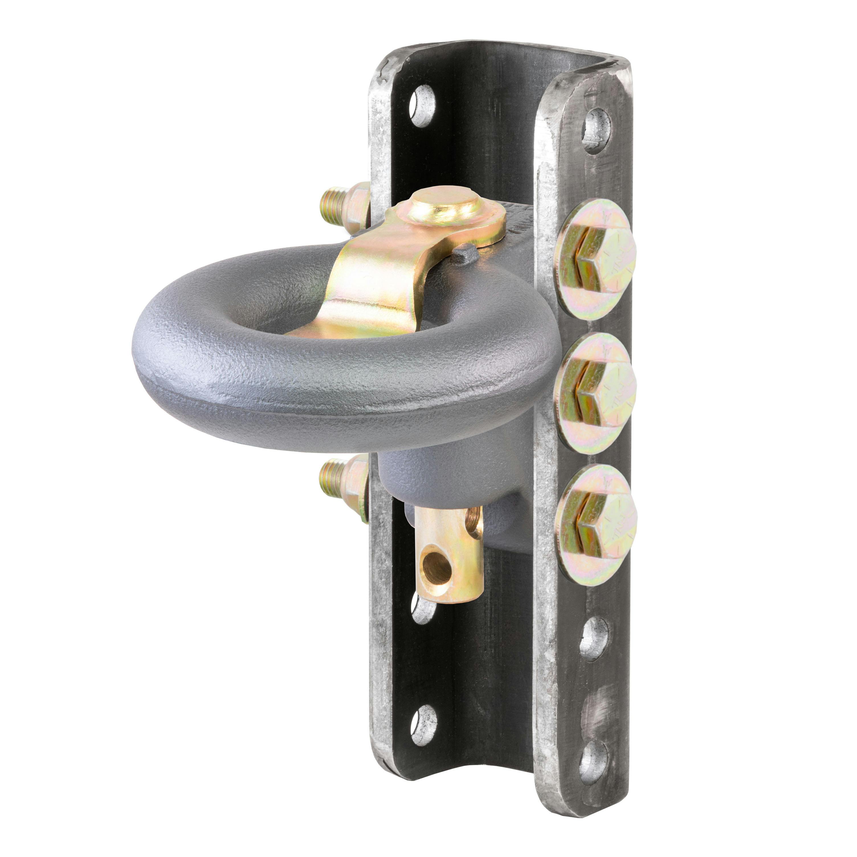 CURT 48641 SecureLatch Lunette Ring & Channel (40,000 lbs, 3 ID