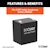 CURT 52030 5 x 3-1/4 x 3-7/8 Lockable Breakaway Battery Case