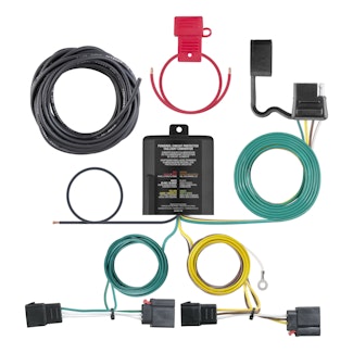 CURT 56333 Custom Wiring, 4-Flat, Select Town and Country, Durango, Grand Caravan, Patriot