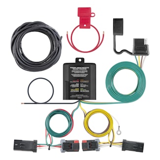 CURT 56344 Custom Wiring Harness, 4-Way Flat Output, Select Jeep Compass