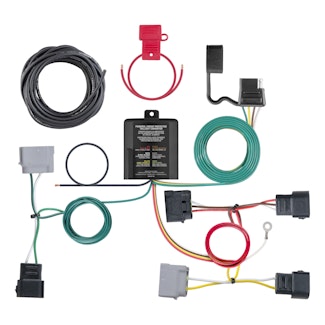CURT 56345 Custom Wiring Harness, 4-Way Flat Output, Select Ford Escape, Mazda Tribute
