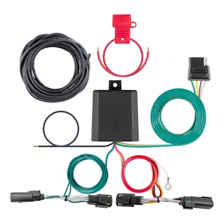 CURT 56448 Custom Wiring Harness, 4-Way Flat Output, Select Ford Escape