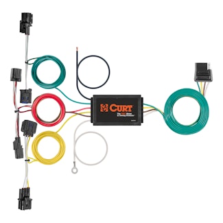 CURT 56457 Custom Wiring Harness, 4-Way Flat Output, Select Kia Forte