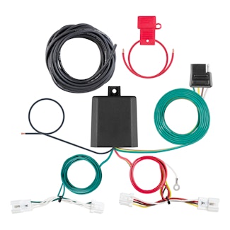 CURT 56500 Custom Wiring Harness, 4-Way Flat Output, Select Nissan Sentra