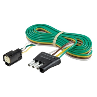 CURT 56503 Custom Wiring, 4-Way Flat Output, Select Ford Escape, OEM Tow Package Required