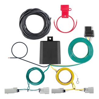 CURT 56548 Custom Wiring Harness, 4-Way Flat Output, Select Ford Transit 350, 350 HD Dually