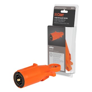 CURT 58273 7-Way RV Blade Connector Tester (Packaged)
