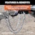 CURT 80010 48 Safety Chain with 2 S-Hooks (2,000 lbs, Clear Zinc)