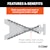 CURT 80301 48 Safety Chain with 2 S-Hooks (7,000 lbs, Clear Zinc)
