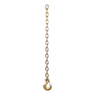 35" Safety Chain With 1 Clevis Hook (24,000 Lbs, Yellow Zinc) #80316 - CURT