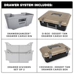 DECKED VNMB15METVIT Two Drawer Storage System for Cargo Van