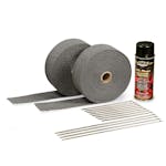 Design Engineering, Inc. 10110 Exhaust Wrap Kit - with Black Wrap & Black HT Silicone Coating