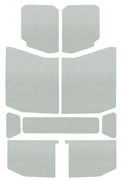 Design Engineering, Inc. 50170 Sound Deadening Headliner JL - 4 Dr - 9-pc - Original Finish - White