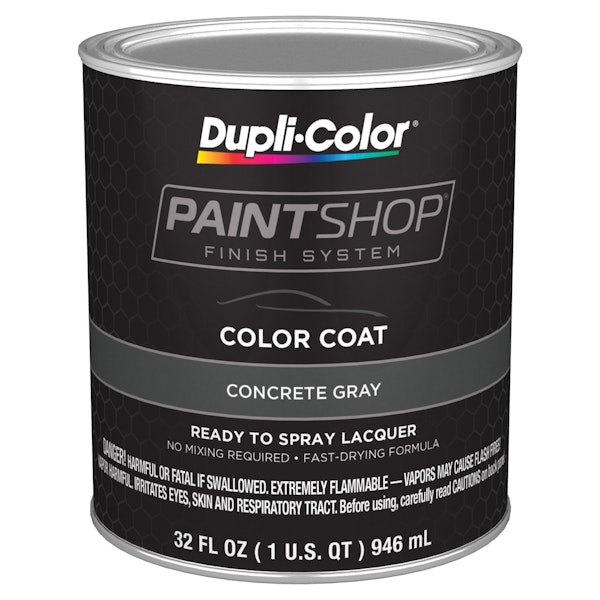 Dupli-Color BSP214 Paint Shop Finish System Base Coat; Concrete Gray