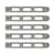 DV8 Offroad D-JP-190026-AL-5 Jeep JK 4 Door Handle Inserts, 5 Pcs, Silver