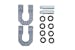 DV8 Offroad UNSK-01PK Elite Series D-Ring Shackles, Pair, Pink