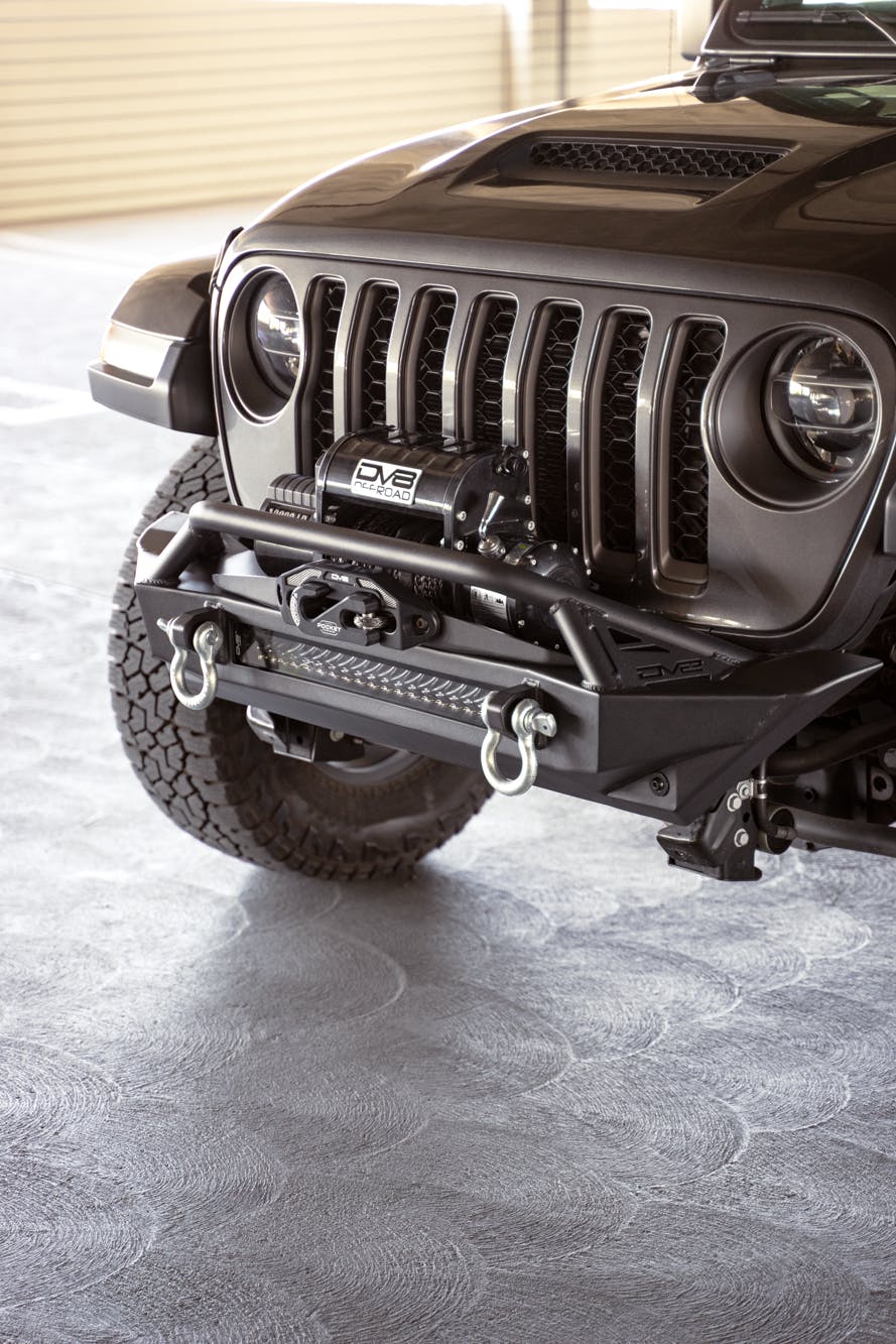 アパルトモン　Double face JK Rival 4x4 Aluminum Front Winch Bumper for 07-24 Jeep Wrangler JK