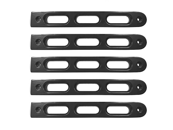DV8 Offroad D-JP-190026-BK-5 Jeep JK 4 Door Handle Inserts, 5 Pcs, Black