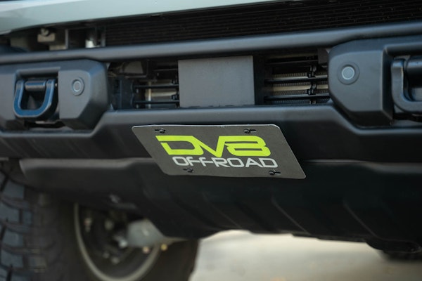 DV8 Offroad LPBR-05 Capable Bumper Slanted Front License Plate Mount, Ford Bronco