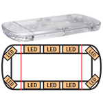 ECCO 15-00019-E StreetLazer 15 Series LED Minibar (23", 10 TIR Optic LEDs, Amber)