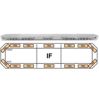 ECCO 21-00004-E 21 Series TIR LED Lightbar (47", 14-LED, Amber)