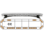 ECCO 27-00006-E 27 Series LED Lightbar (52", 16 LEDs, 10 Module Safety Director, Amber)