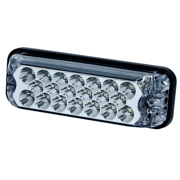 ECCO 3811B 3811 Series Directional LED Warning Light (Blue, Rectangular Surface Mount)